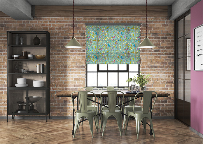 Tweety, Duckegg - Roman Blind - Image 5